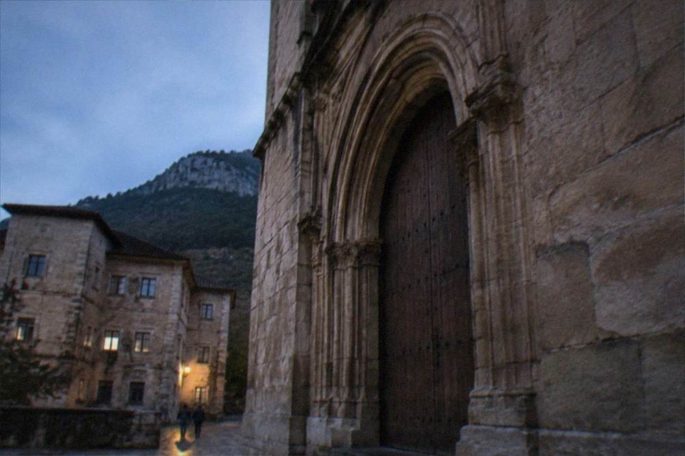 Stone doorway of a historic building in Onati old town