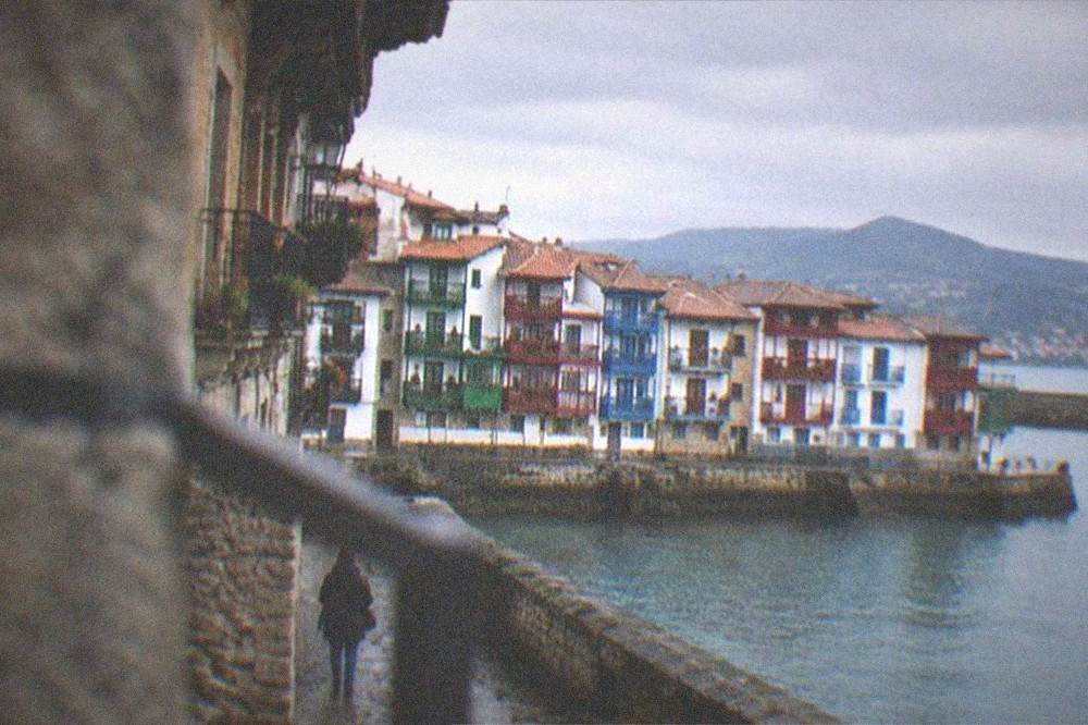 The coloured waterfront houses of Hondarribia old town near the bay